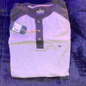 Grey XXL OUTDOOR LIFE Long Sleeve T-Shirt